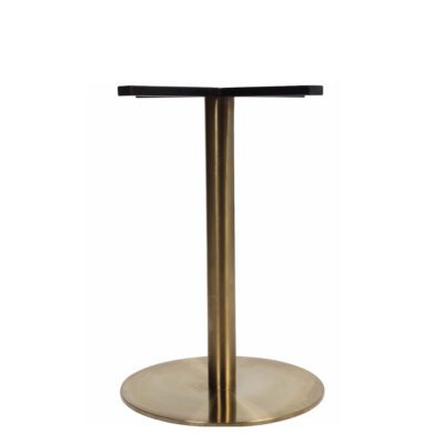 Corten Round Gold Table Base