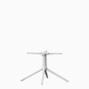 A sculptural aluminium coffee table base for 4-legs.