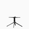 A sculptural aluminium coffee table base for 4-legs.