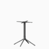 A sculptural aluminium table base for 4-legs.